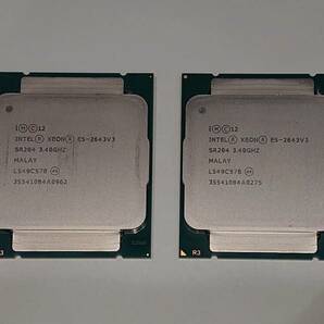 Intel CPU Xeon E5-2643 V3 3.40GHz キャッシュ20M 6コア x2個セット インテル LGA2011-3 C612の画像1