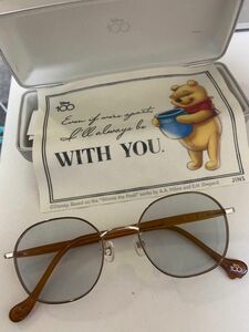 値下げ！JINS Disney100周年Poohちゃんジンズメガネ 眼鏡 サングラス　カラーレンズ 度数変更可能 5.7まで