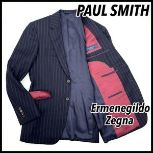 【圧巻の質感】Ermenegildo Zegna エルメネジルドゼニア Paul Smith COLLECTION ポールスミスコレクション テーラードジャケット 2B M