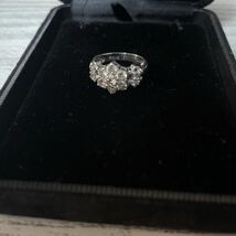 ダイヤモンド 1.0ct 指輪 K14 WG リング　ダイヤモンドリング アクセサリー ゴールド　ホワイトゴールド_画像1