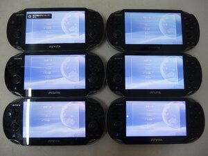 6■/Zク3968 SONY VITA 本体のみ PCH-1000/PCH-1100 6台セット 起動〇/液晶〇/初期化〇/動作未確認 ジャンク