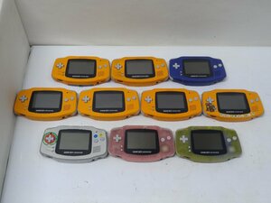 6■/Zこ7673　任天堂 Nintendo GBA ゲームボーイアドバンス 本体 10台セット 動作未確認 AGB-001 ジャンク 保証無