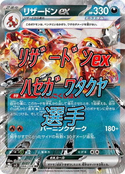 ポケモンカード リザードンexデッキ 元CL優勝者 ハセガワタクヤ選手 作成 構築済みデッキ