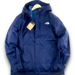 新品◆THE NORTH FACE◆防水 DRYVENT 3WAY CITY TRICLIMATE マウンテンパーカー ジャケット 2XL 紺◆ノースフェイス 中綿インナー◆J2012a