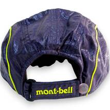 新品◆mont-bell◆ロゴ刺繍 キャップ フリーサイズ パープル/イエロー◆モンベル 帽子 アウトドア◆J1108_画像3