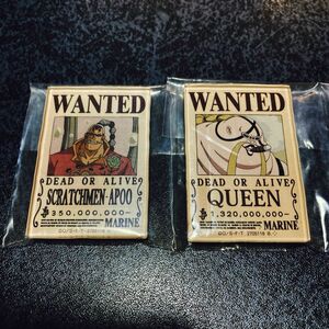 ONEPIECE ワンピース キャラマグネッツ クイーン スクラッチメン・アプー 2点セット マグネット