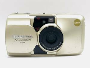 〈カメラ〉OLYMPUS オリンパス　μ [mju:] ZOOM 70 DELUXE LENS ZOOM 35-70mm フィルム　コンパクト【中古/現状品】003968-⑮