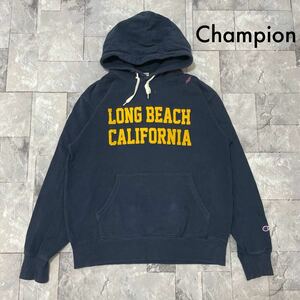 Champion チャンピオン sweat hoodie スウェットパーカー フェルトプリントロゴ ロングビーチ カリフォルニア 復刻トリコタグ 玉FL3480