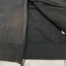 NIKE AIR ナイキエアー エアージョーダン sweat hoodie スウェットパーカー ジップアップ 刺繍ロゴ ブラック サイズL 玉FL3452_画像5