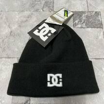 新品 DC SHOES ディーシーシューズ ニット帽 キャップ 帽子 ビーニー ワッチ 刺繍ロゴ ストリート スケボー ブラック アクリル 玉SS1577_画像6