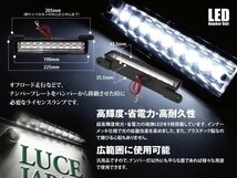 【送料無料】スズキ ジムニー LED ナンバー灯 ユニット 9発 ホワイト / 白 JA11W JA12W JA22 JB23W JB33 JB43 オフロード ライセンスランプ_画像2