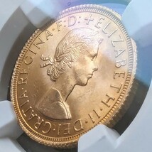 ★1円スタート 金貨 鑑定 1963年 イギリス ヤングヤングエリザベス 1ソブリン金貨 1SOV ロイヤルミント 鑑定 NGC MS64 金貨,銀貨を多数出品_画像9