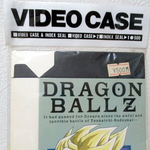 デッドストック 90年代 当時物 絶版 ドラゴンボールZ VHS用 ビデオケース 悟空 Super Saiyanインデックスシール 鳥山明 少年ジャンプの画像2