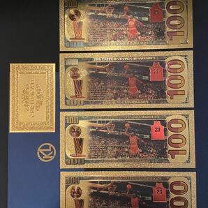 限定セール MICHAEL JORDAN / 24金カード NBAカード 4枚SET証明書付き NBAカード コービー レブロン 八村塁の画像6