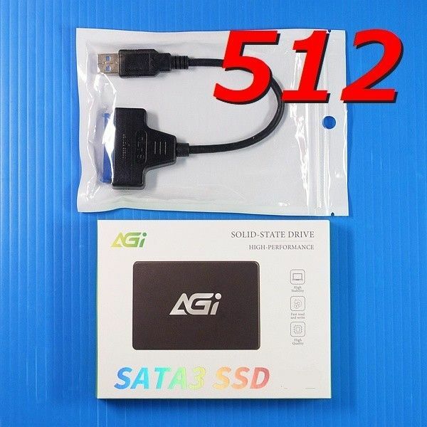 【SSD 512GB】AGI AI238 AGI500GIMAI238 w/USBケーブル
