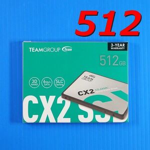 【SSD 512GB】TEAMGROUP Classic CX2 T253X6512G0C101