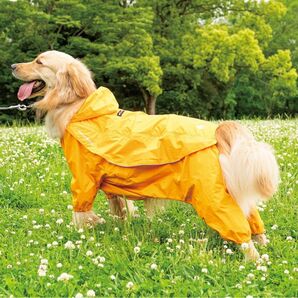 mont-bell 大型犬用レインスーツ　レインコート　雨具　large70cm イエロー　