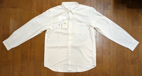 ザ・ショップ・ティーケー テックリーノレギュラー カラーシャツ 長袖シャツ 白 XL