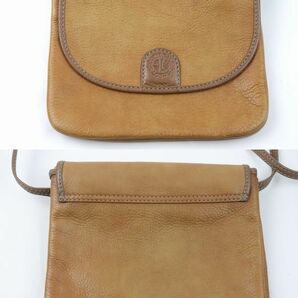 1円スタート 売り切り ヴィンテージ ENRIQUE LOEWE KNAPPE/エンリケ ロエベ ナッぺ レディース 本革 斜め掛け ショルダーバッグ ブラウンの画像2