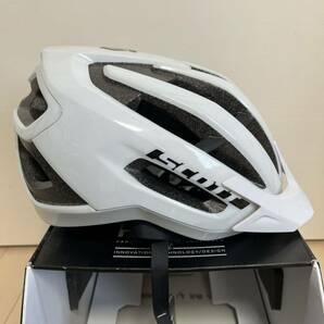 【新品未使用】SCOTT スコットFUGA PLUS size L 59-61cm White 白 アジアンフィット ASIAN FIT バイクヘルメット BIKE HELMET の画像4