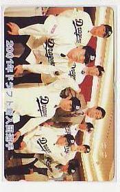 6-d062 野球 中日 星野仙一 2001年ドラフト新入団選手 テレカ