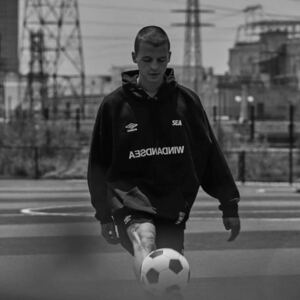 【WIND AND SEA × UMBRO】21AW ロゴ パーカー M ウィンダシー アンブロ フーディー ジャージ