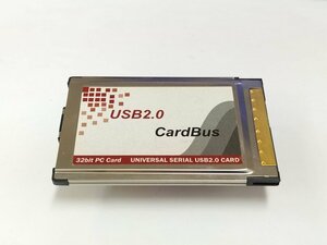 PCMCIA to USB 2.0 CardBus Dual 2ポートカードアダプタ