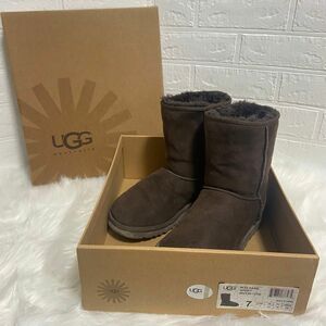 UGG アグ　ムートンブーツ　ブラウン　24cm