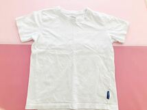 コットン Tシャツ サイズ130 オフホワイトクルーネック UNIQLO_画像1