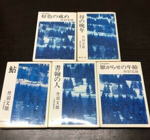 送料込! 全て初版 丹羽文雄 自選短篇集 Ⅰ Ⅲ Ⅳ Ⅴ Ⅵ 5冊セット まとめ 鮎 書翰の人 厭がらせの年齢 好色の戒め 母の晩年 集英社文庫(Y42