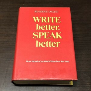 送料込! Write better Speak better Reader's Digest カバー付 英文表現事典 リーダーズダイジェスト ライト ベター スピーク 洋書(BOX