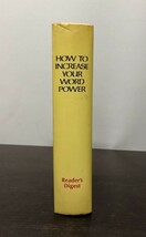 送料込! How to increase your word power Readers Digest 英単語活用事典 単語力の伸ばし方 リーダーズ ダイジェスト 洋書 (BOX)_画像3