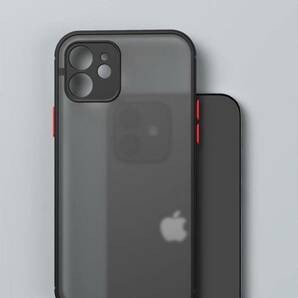 iPhone 14 ブラック ケース マット加工 半透明 耐衝撃 カメラ保護 ワイヤレス充電 軽量 iPhone12 13 14 Pro max mini Plus ケース カバーの画像5