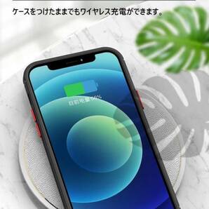 iPhone 14 ブラック ケース マット加工 半透明 耐衝撃 カメラ保護 ワイヤレス充電 軽量 iPhone12 13 14 Pro max mini Plus ケース カバーの画像10