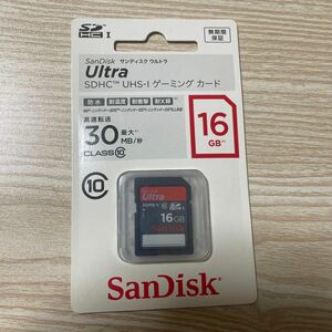 SANDISK ウルトラ SDHC UHS-I CLASS10 16GB 1枚〔SDSDUG-016G-J35〕