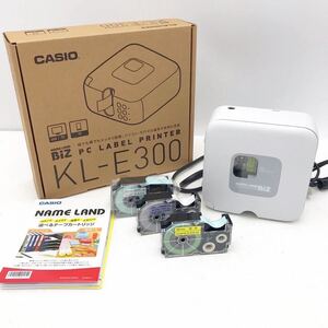 CASIO カシオ ラベルライター ラベルプリンター ネームランド テプラ KL-E300 テープ付セット 動作確認済【NK5456】