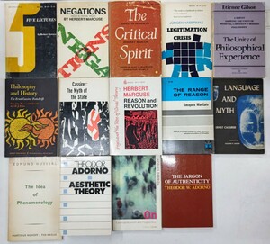 r0307-4.哲学 洋書まとめ/Philosophy/思想/現象学/修辞学/解釈学/政治哲学/大量/マルクーゼ/ハーバーマス/ジャック・デリダ/アドルノ