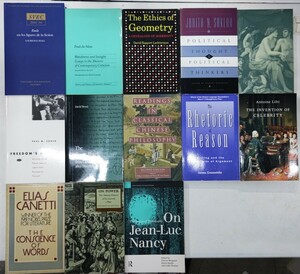 r0307-7.哲学 洋書まとめ/Philosophy/思想/現象学/修辞学/解釈学/政治哲学/大量/ジュヴネル/中国哲学/幾何学/ジャン=リュック・ナンシー