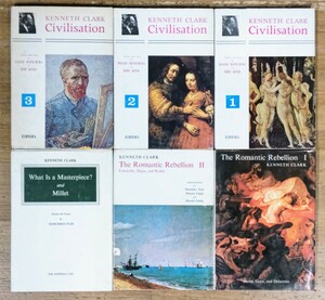 r0322-11.KENNETH CLARK 書籍まとめ/ケネス・クラーク/美術史/Civilisation/洋書/The Romantic Rebellion/芸術論/歴史