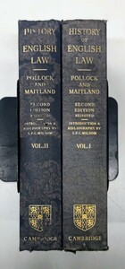 r0325-1.THE HISTORY OF ENGLISH LAW : BEFORE THE TIME OF EDWARD I Vol.1~2/イギリス 法の歴史/洋書/憲法/社会学/