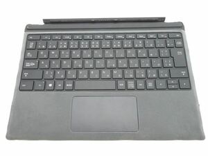 Surface Pro7 専用 純正中古キーボード グレー新品スウェード保護貼付　水