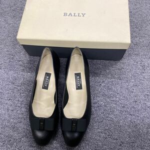 03139 美品BALLY バリー 靴 シューズ パンプス ラウンドトゥ ヒール カジュアル ブラック レディース　6