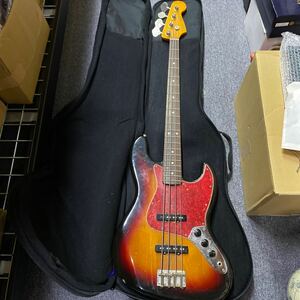 03605 Fender JAPAN/フェンダージャパンJAZZ BASS ジャズベース ソフトケース付き 現状品　動作未確認