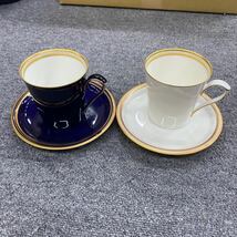 03689 陶磁器 香蘭社 カップ&ソーサー 洋食器 コーヒーカップ ティーカップ ペア 2個セット _画像1