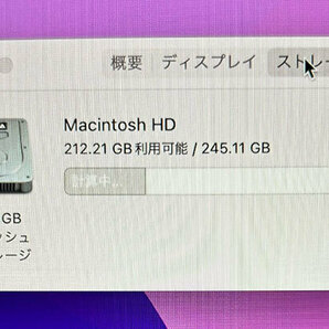 MacBook Air 2020年 A2337 13インチ メモリ16GB SSD256GB 充放電回数3回 中古 スペースグレーの画像3