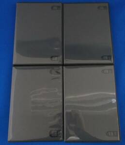 #3 00014 DVD tall case ( black ) 4 pieces set [ used ] free shipping [ rental ]