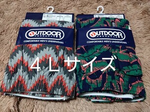 ①OUTDOORPRODUCTS★アウトドアプロダクツ　トランクス　２枚　４Ｌサイズ★