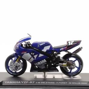 ●59 DeA デアゴスティー二 1/24 隔週刊チャンピオン・バイク・コレクション No.59 YAMAHA YZF-R7 デレタン フォレ ウィリス組 2000 の画像5