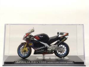 ●33 DeA デアゴスティー二 1/24 隔週刊チャンピオン・バイク・コレクション No.33 APRILIA RSV1000 NORIYUKI HAGA 芳賀紀行 2002