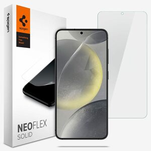 Spigen GalaxyS24 フィルム 全面保護 PET素材 貼り直しが可能 フルカバー 2枚入 NeoFlex Solid AFL07437